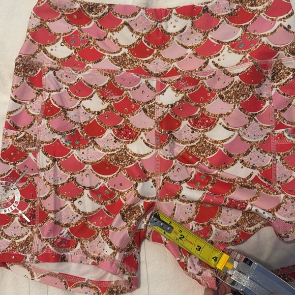 Barbells and Pizza, BBNP, size medium, mermaid print, retired - Picture 2 of 3